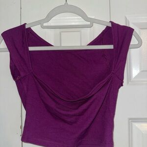 Purple Crop Top